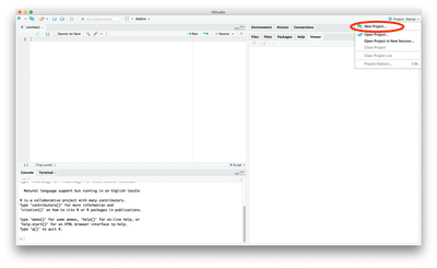 Create a new project