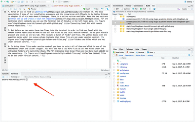Use for the shell command the new terminal tab of RStudio. 