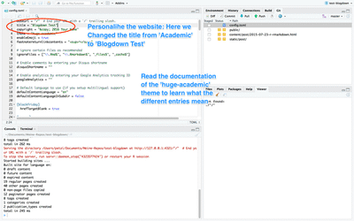 Changed title from 'Academic' to 'Blogdown Test' 