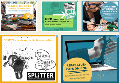 Collection of different posters for anstiftung events.